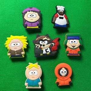 NEW - 7 Set of South Park Shoe Charms Crocs Southpark